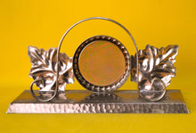 Load image into Gallery viewer, Vintage Copper Letter Rack , Sailing Ship and Leaf Theme, 19.2cm x 6.3cm x 10cm
