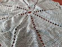 Load image into Gallery viewer, 2 x Rare Crochet Doily Ornamental Round Table Place Mats , Blue Colour  Retro
