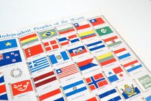 Load image into Gallery viewer, Vintage Large Book Plate: World Flags.  The National Flags Of All  the independent people of the wor
