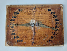 Load image into Gallery viewer, Antique Royal Bezique Register Score Counters Wooden Card Game Scorers Pair
