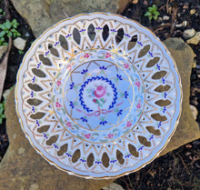 Load image into Gallery viewer, Beautiful porcelain pierced chintzy dish made by past times 1980s , Lattice Bowl - Beautiful Colours
