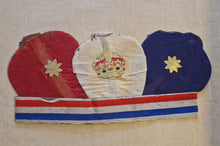 Load image into Gallery viewer, 4 x Vintage British Paper Crowns With Royal Appliques and A Photo Of Queen Elizabeth II , Royal Memo
