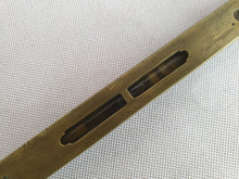 Load image into Gallery viewer, Vintage Brass / Wood Spirit Level, Marked TS Stacey, Vintage Measuring Tool
