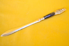 Load image into Gallery viewer, 3 Piece Set - Vintage Siam / Thailand Nickel Brass Letter Opener / Can Opener &amp; Wax Melting Spoon wi

