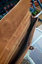 Load image into Gallery viewer, Vintage Charles Jourdan Actif Paris Leather &amp; Canvas Briefcase Document Bag
