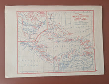 Load image into Gallery viewer, 4 x Vintage Printed Maps Of India and Ceylon , South Africa, Asia, United States and Canada, Old Boo

