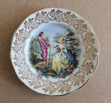 Load image into Gallery viewer, Vintage fine bone china gold pattern teacup , saucer and side plate set
