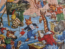 Load image into Gallery viewer, Jigsaw Puzzle Retro vintage Children Funtime Jigsaw In Wooden Box Complete
