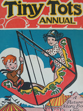 Load image into Gallery viewer, Vintage Tiny Tots Annual Title Page Book Print Illustration 35 x 25.5cm Original
