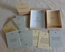 Load image into Gallery viewer, Mindful Affirmations Card Set Intelligent Change 52 Cards with Wooden Stand
