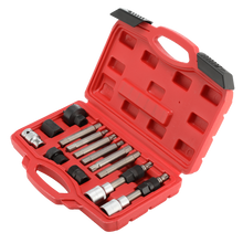 Load image into Gallery viewer, 13pcs Alternator Freewheel Pulley Removal Socket Bit Set Tool Kit Car Repair Garage
