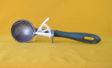 Load image into Gallery viewer, Vintage green plastic handle ice cream scoop , kitchen utensil, Made In England, 23cm Long
