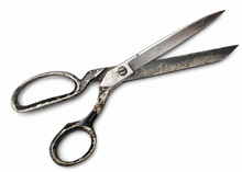 Load image into Gallery viewer, Vintage 24cm Tailor Shears Heavy Duty Fabric Scissors Steel Used

