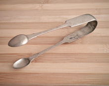 Load image into Gallery viewer, Vintage Silver-Plated Sugar Tongs 15cm Long Stamped Hallmarks Elegant Collectible

