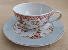 Load image into Gallery viewer, Hutschenreuther Germany Cup Saucer Set Tea Coffee Cup Rose Floral Design
