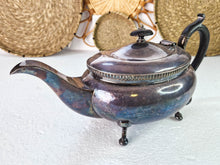 Load image into Gallery viewer, Vintage EPNS Hard Soldered Teapot with Black Hard Plastic Handle
