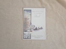 Load image into Gallery viewer, Vintage Christmas Greeting Card – Happy Christmas Wishes to a Wonderful Dad – Ne
