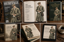 Load image into Gallery viewer, 50 Vintage 1930s Men Fashion Clipart PNG Bundle, Retro Gentleman Illustrations
