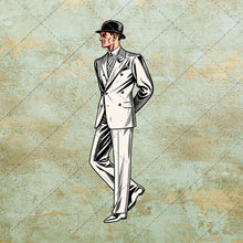 Load image into Gallery viewer, 50 Vintage 1930s Men Fashion Clipart PNG Bundle, Retro Gentleman Illustrations
