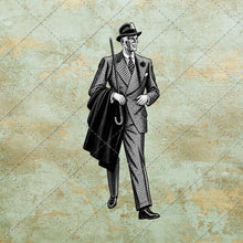 Load image into Gallery viewer, 50 Vintage 1930s Men Fashion Clipart PNG Bundle, Retro Gentleman Illustrations
