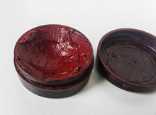Load image into Gallery viewer, Vintage Bakelite Plastic Shoe Polish Pot Round Brown 4.5cm Collectible
