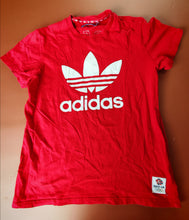 Load image into Gallery viewer, Adidas Team GB Olympic T-Shirt Unisex Size L Red Trefoil Logo Great Britain
