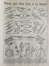 Load image into Gallery viewer, Knots Strops and Slings Instruments  Image Illustrations Vintage Drawing Image Book Plate, Hitch &amp; H
