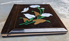 Load image into Gallery viewer, Vintage Japanese Water Lilly Flower Theme Photograph Album , Black Plastic Cover
