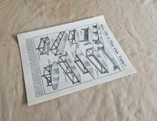 Load image into Gallery viewer, Old Oak Tables Image Illustrations Vintage Drawing Image Book Plate, How Old is That Oak Table? Old
