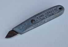 Load image into Gallery viewer, Vintage Grey HANDLE Aluminium King Fuller Utility Knife c1960 / 1970  - for Craft Work and DIY in Good Condition
