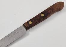 Load image into Gallery viewer, 2 x Vintage  Wooden Handle  Stainless Steel Kitchen Steak  Knife, Kitchenali 1990&#39;s,  Quality Steel, 22cm long
