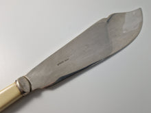 Load image into Gallery viewer, Copy of Large Vintage EPNS Silver Plated Fish Serving  Knife, Cream Plastic Handle
