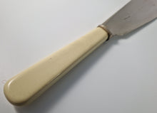 Load image into Gallery viewer, Copy of Large Vintage EPNS Silver Plated Fish Serving  Knife, Cream Plastic Handle
