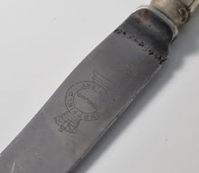 Load image into Gallery viewer, Vintage Dinner Knife Sheffield Cutlery , Firth Stainless Steel, 21cm long, Decorative Handle
