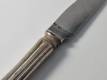 Load image into Gallery viewer, Vintage Dinner Knife Sheffield Cutlery , Firth Stainless Steel, 21cm long, Decorative Handle
