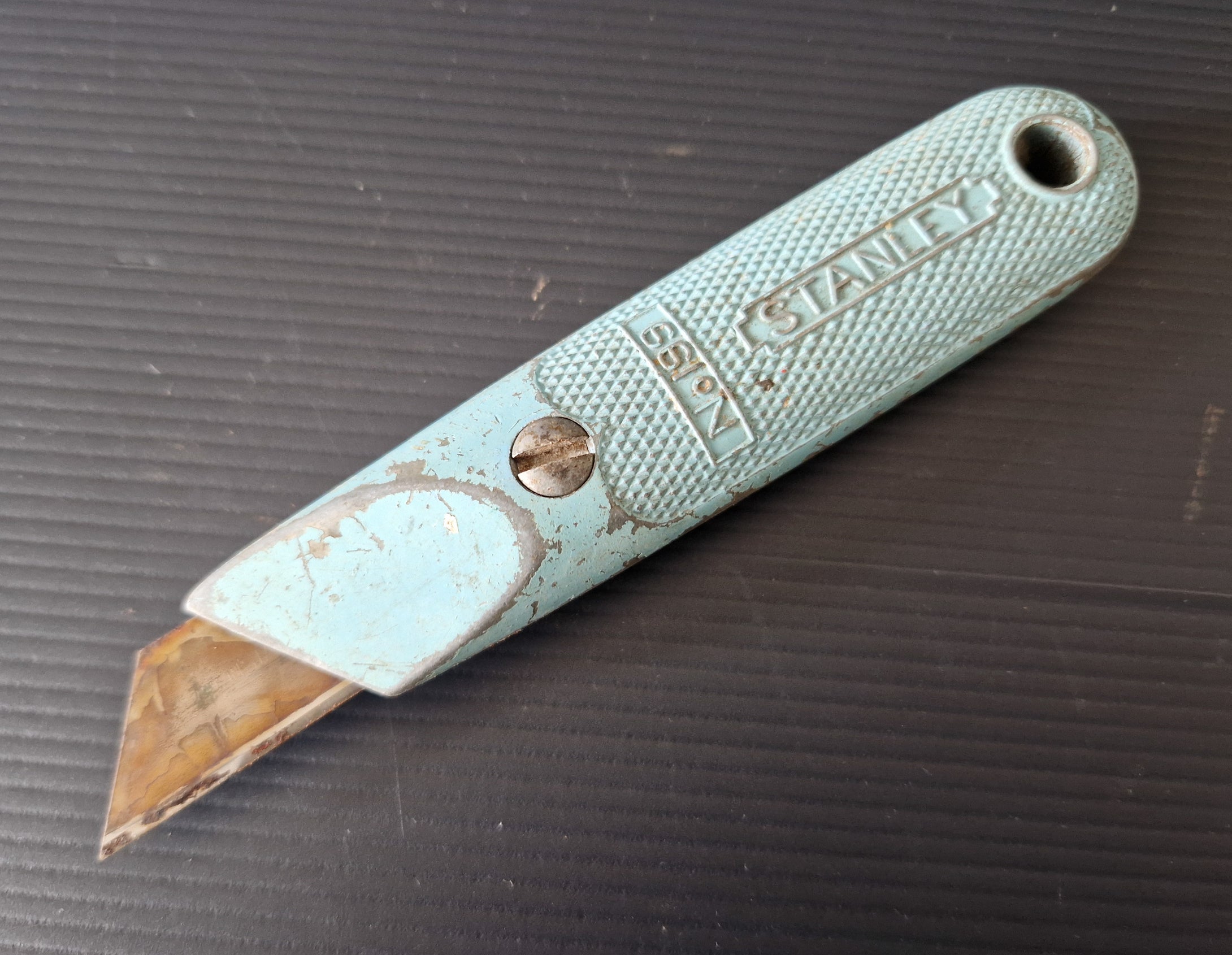 Vintage turquoise HANDLE Stanley Knife 199  for Craft DIY Work in Good Condition Handy Man Tool (Copy)