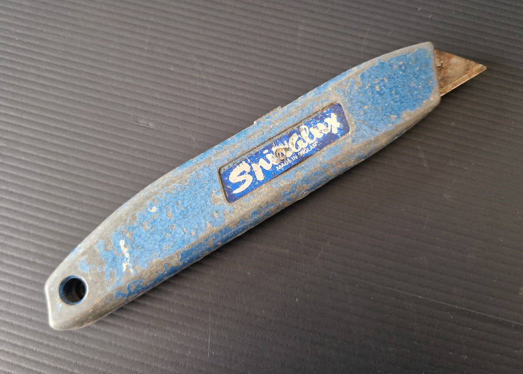 Vintage Spiralux Model Retractable Craft / Carpet Knife Blue Colour