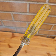 Load image into Gallery viewer, Vintage Draper 868 screwdriver Hand Tool Amber plastic handle 6&quot; slotted blade Made In West Germany
