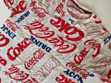 Load image into Gallery viewer, Coca Cola Grey Red and Blue T Shirt UK Size S (Small)
