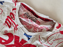 Load image into Gallery viewer, Coca Cola Grey Red and Blue T Shirt UK Size S (Small)
