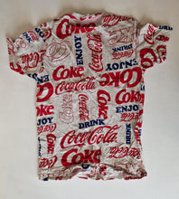 Load image into Gallery viewer, Coca Cola Grey Red and Blue T Shirt UK Size S (Small)
