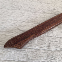 Load image into Gallery viewer, Vintage 1970s cooks forged steel knife sharpener utensil teak wood wooden handle
