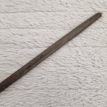 Load image into Gallery viewer, Vintage 1970s cooks forged steel knife sharpener utensil teak wood wooden handle
