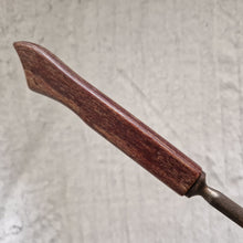 Load image into Gallery viewer, Vintage 1970s cooks forged steel knife sharpener utensil teak wood wooden handle
