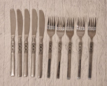 Load image into Gallery viewer, Northland Artistic Stainless Flatware Lot Oneida Knives and Forks Set 10 Pieces
