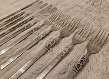 Load image into Gallery viewer, Northland Artistic Stainless Flatware Lot Oneida Knives and Forks Set 10 Pieces
