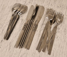 Load image into Gallery viewer, Northland Artistic Stainless Flatware Lot Oneida Spoons, Knives and Forks Set 18 Pieces
