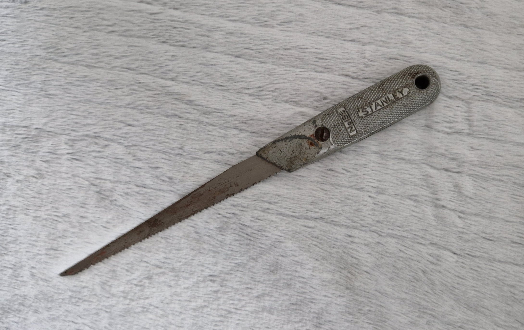 Stanley No 199 Pad Saw Hand Tool For Joiner and Cabinet Makers DIY Tool Made In England Grey Colour Vintage Handle