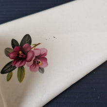 Load image into Gallery viewer, Vintage cake pastry server porcelain gilded floral Made in England elegant 1950s baking farmhouse country kitchen special occasion celebrate
