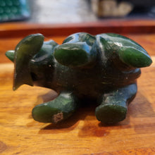 Load image into Gallery viewer, Canadian Nephrite Jade Carving, Bear with Rhodonite Fish
